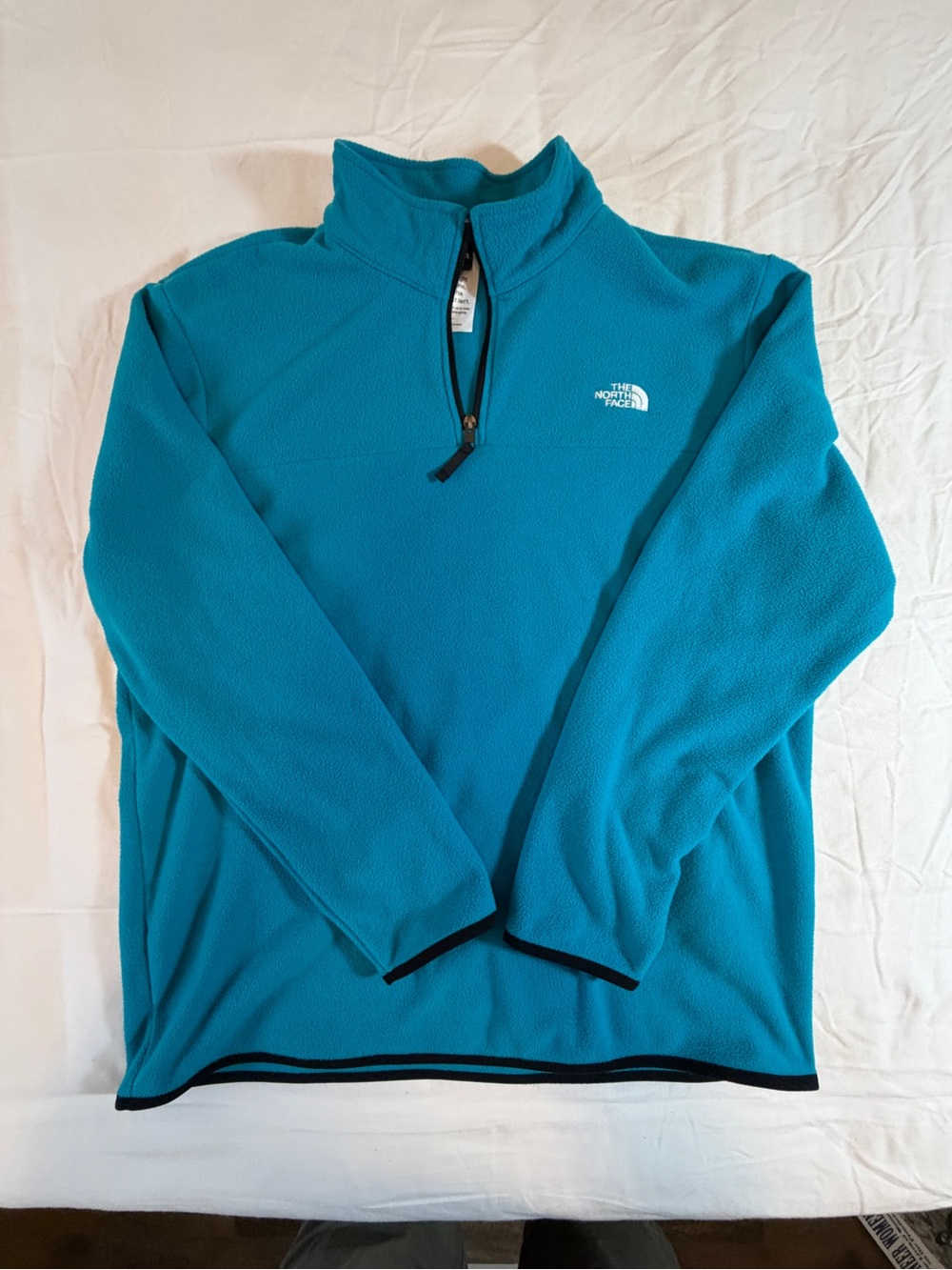 The North Face Teal 1/4-Zip Fleece Pullover - Men's